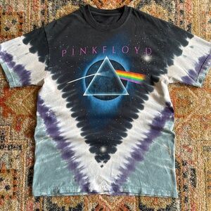 Liquid Blue Pink Floyd Tie-Dye Tee - Black, Blue, Purple